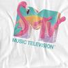 MTV Unisex Adult Flamingo Logo T-Shirt