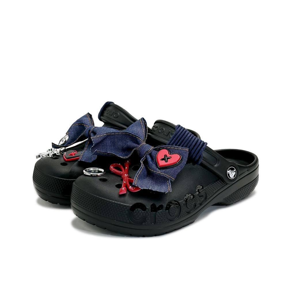 Crocs Baya EVA Comfortable and Versatile Casual Simple Commuter Hole Shoes Women's Black