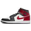 Air 1 Mid Black Toe Women Sneakers Red Sail Off-Noir BQ6472-160