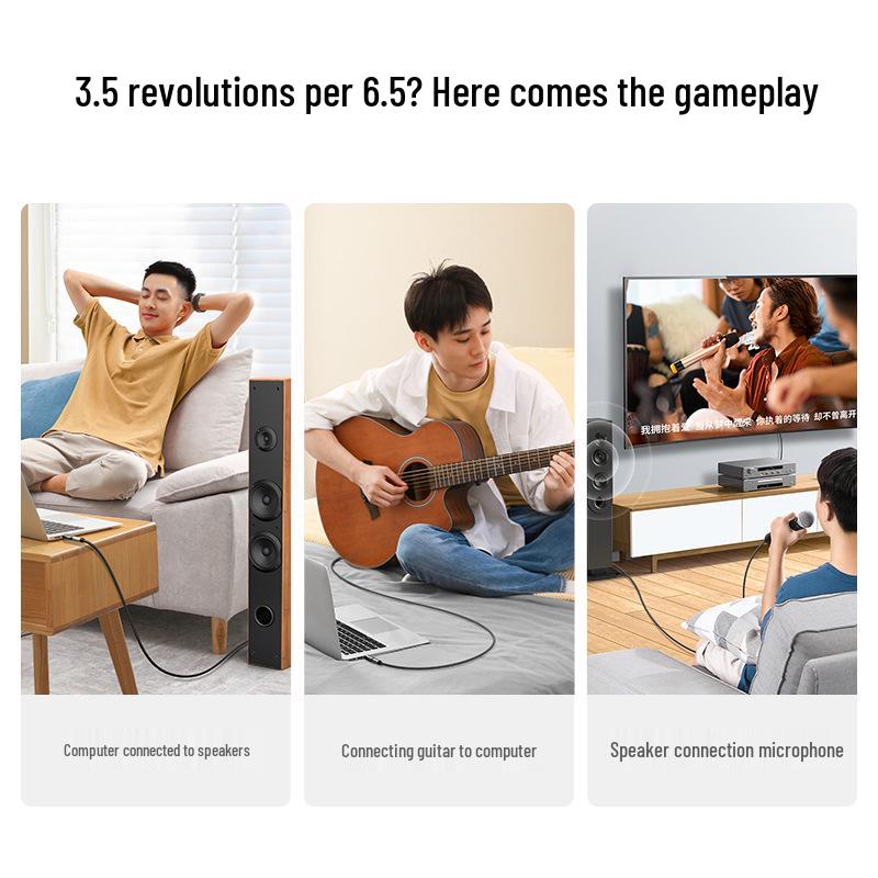 Digital Piano 6.5mm To 3.5mm Audio Adapter: Guitar, Microphone, Headphone Converter