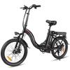 Lightweight Foldable Style Electric Bicycle 350W36V12AH Battery Mountain E-bike 20 Inch Fat Tire City Trip Adult Electric Bike