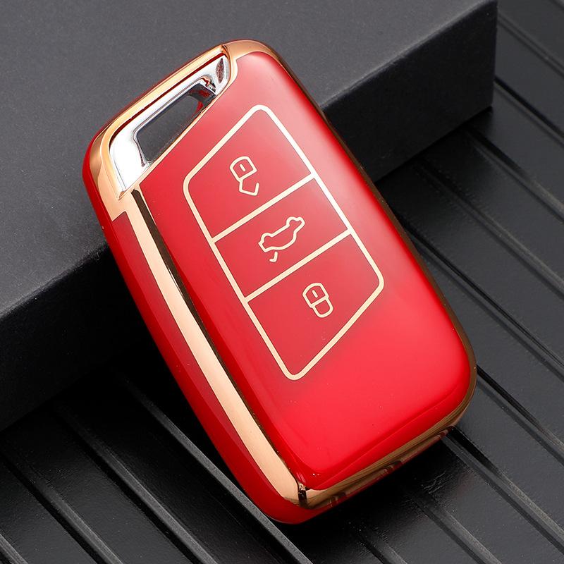 Soft TPU Car Remote Key Case Cover Holder Shell Fob For Volkswagen VW Magotan Passat B8 For Skoda Superb A7 Accessories