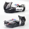 Martin 132 Aston Alloy Car Model Police Car With Sound Light For Collector