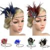 Women Beaded Flapper Performance Headwear Elastic Hair Accessories Vintage Masquerade Party Headpiece Cosplay