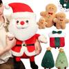 20-40cm Kawaii New Christmas Plush Dolls Pillow Christmas Tree Gingerbread Man Santa Claus Wreath Plush Toys For Girls Gift