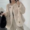 New Environmentally Friendly Fur Coat Fur Medium and Long Wool Coat