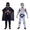 Black and White Samurai Jumpsuit Black and White Soldier Muscle Clothes Star Wars Costumes for Children Cos