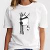 Panda Lovely Print Women T-shirt Cute Cartoon Graphic Print Short Sleeve T Shirt Female Fashion Casual Unisex Clothes Top