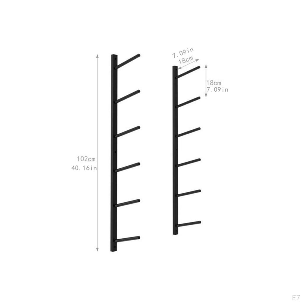 Стойка для хранения ковриков для йоги из 2 предметов: пенный ролик, фитнес-ленты, настенные крючки, органайзер для спортзала
