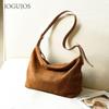JOGUJOS Commuter Suede Leather Women's Shoulder Bag