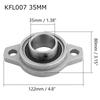 8mm 10mm 12mm 15mm Rhombic Thrust Bearing Pillow Block Bearing KFL08 KFL10 KFL12 KFL15 ZINC Alloy