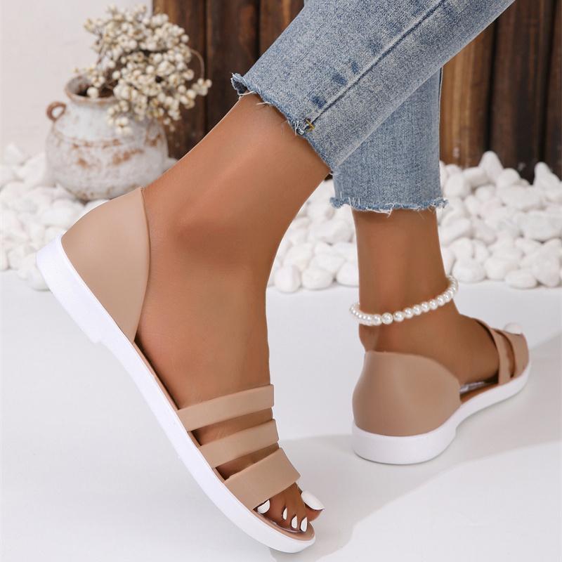 Summer New Style Fashionable and Comfortable Flat Beach Beach Sandals and Slippers Sports and Casual Women's Shoes
