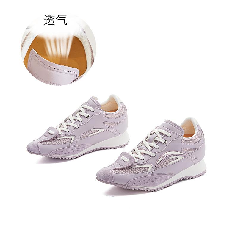 Leather Dad Shoes Women's Autumn New Pointed Versatile Sports Shoes Women's Casual Platform Shoes Fashion Women's Shoes Trend