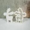 Christmas Elk Ornament Silicone Mold DIY Christmas Deer Scented Plaster Candle Mold Resin Crafts Making Tools for Home Decor