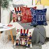 Holiday Atmosphere Decorative Letters Independence Day Pillow Cover Bedroom Sofa Living Room Printed Home Pillow Cushion Cover