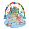 Baby Gyms Play Mat Infant Activity Play Piano Tummy Time Mat with Pedal Piano and Hanging Rattles