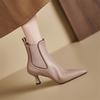 Fashion 2025 Autumn Genuine Leather Women Boots Pointed Toe Thin Heel Boots for Women Fashion Ankle Boots Winter Boots Women High Heels