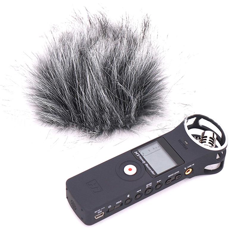 Furry Windscreen Muff Cover Foam Microphone Windproof Cover For Zoom H1 H1N