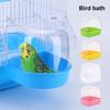 Easy To Clean Transparent Bird Bath Cage Convenient Bath Bathroom for Small Birds