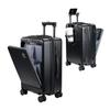 Carry Case with USB Carry Bag with Cup Hidden Hook Charging Double 360 Degree Business Trip S Size [GURAMU] Suitcase, Carry-on Port, Holder, Function,