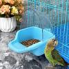 Splash Prevention Bird Cage Feeder Parrot Birds Water Hanging Bowl Parakeet Feeder Box Pet Cage Food Container Bird Supplies