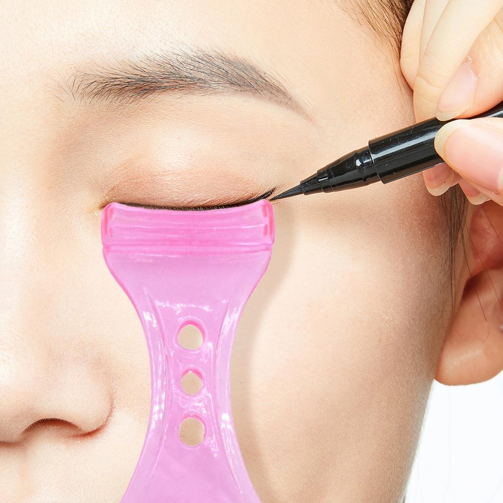 Eyeliner Stencil Eyes Makeup Stencils Template Eyeliner Card Eyebrows Eye Shadow Stickers Card for Beginner Shaping Beauty Tools