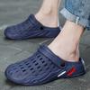 Slippers Men's Summer Korean Version Trendy Outdoor Wear Bag Head Cool Slippers Non-slip Thick Sole Large Size Beach Hole Shoes Men