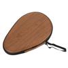 PATIKIL Table Tennis Racket Case Table Tennis Paddle Case Hard Cover Container Bag Gourd Shape for Sports Accessories Wood Color