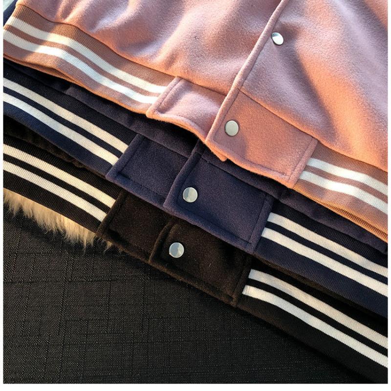 Vintage Baseball Jacket Women Korean Fashion College Black Varsity Jackets Female Bomber Coat Oversize Streetwear Y2k