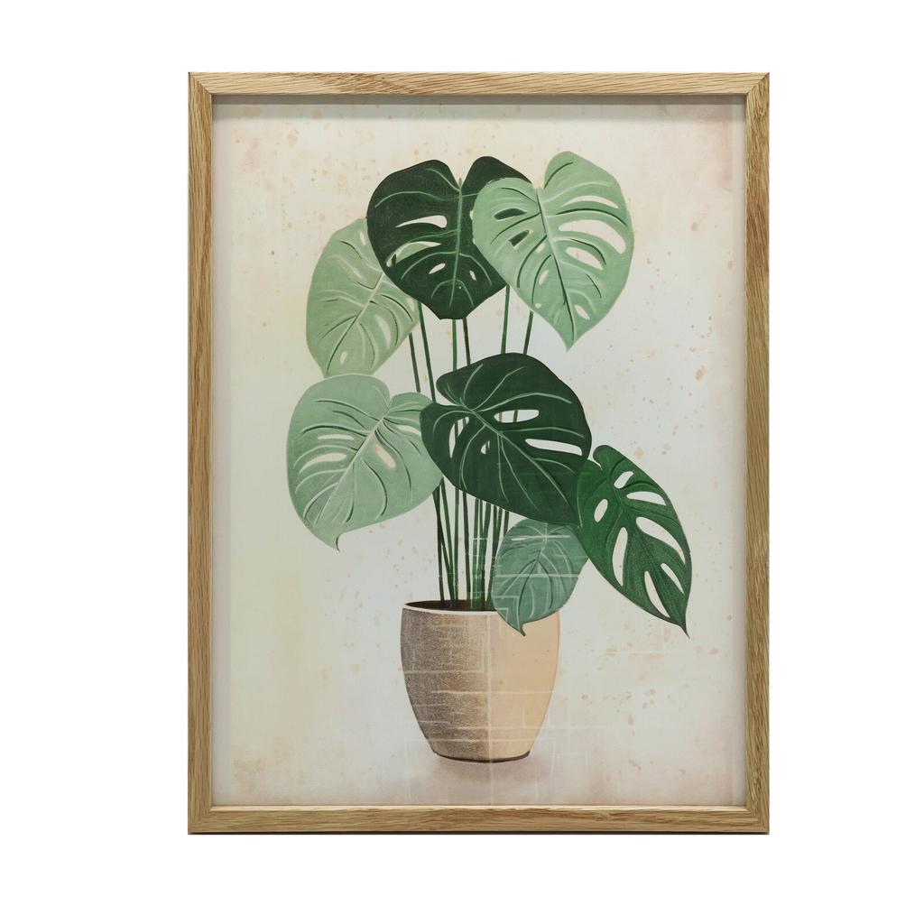 Monstera In a Pot Monstera In a Pot, 30X40 Cm, Frameless, Matte Paper 230 Gsm