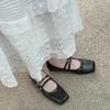 Square Head Versatile French Retro Popular Mary Jane Shoes Women's 2025 New Spring Xiaoxiang with Skirt Light Mouth Single Shoes