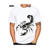New Summer 3d Printed T Shirts Fashion Sweatshirt New Trend Animal Scorpion Pattern Tops Streetwear Scorpion Plus Size T-shirts