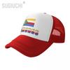 Mesh Cap Hat Comoros Letter Flag Emblem Trucker for Unisex WoUnisex Born All the People Retro Baseball Caps Cool