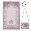 3PC Jacquard Pattern Prayer Mat Middle East Muslim Travel Prayer Mat Set Portable Multiple Options Available