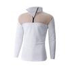 Men's And Women's Casual Color-blocked Stand-up Collar Long-sleeved T-shirt, Men's Sporty Breathable Half-zipper Top