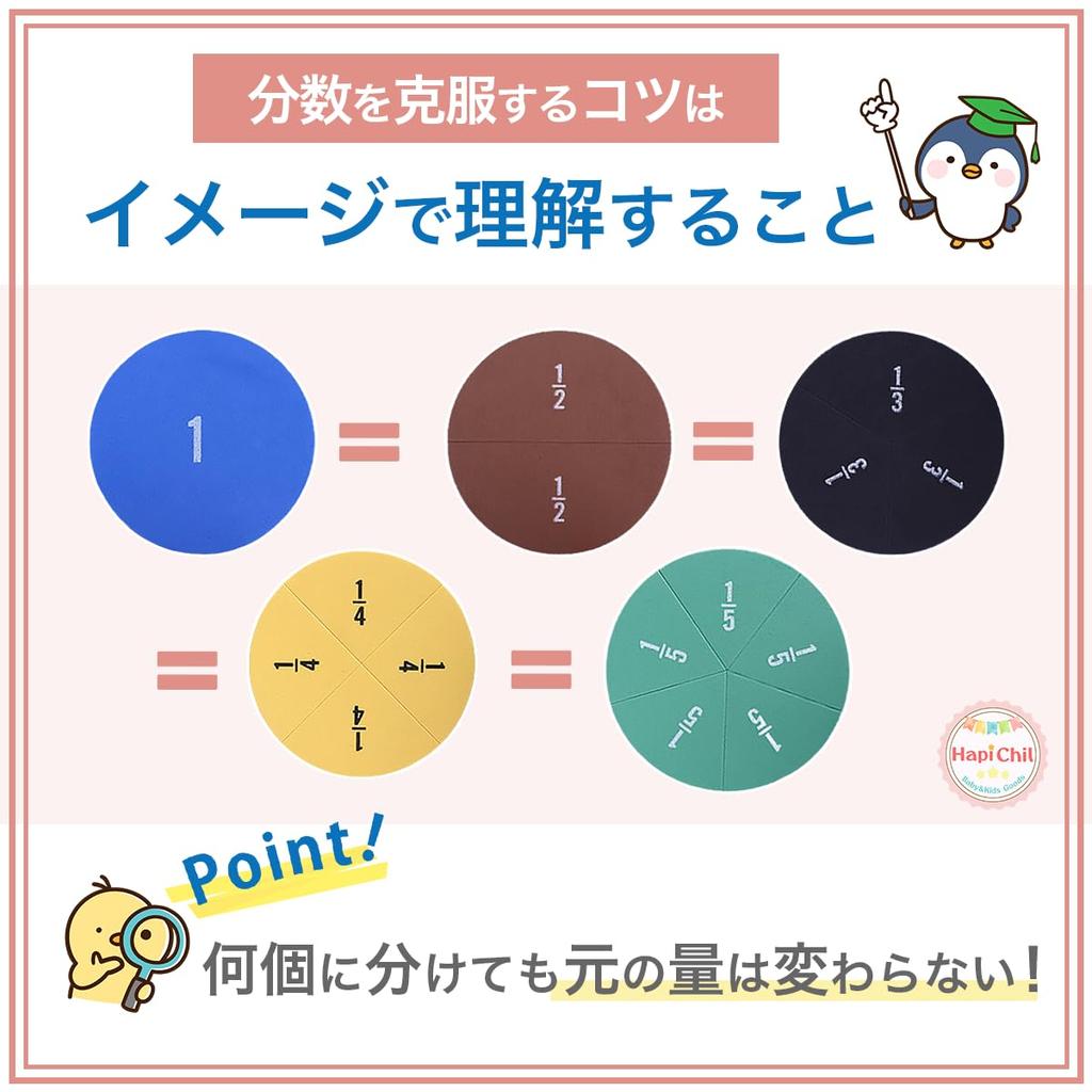 Can Understand Fractions with HapiChil First Fraction Learning Set Fraction Puzzles Fraction Tiles Includes Fraction Master Textbook [You Images] &