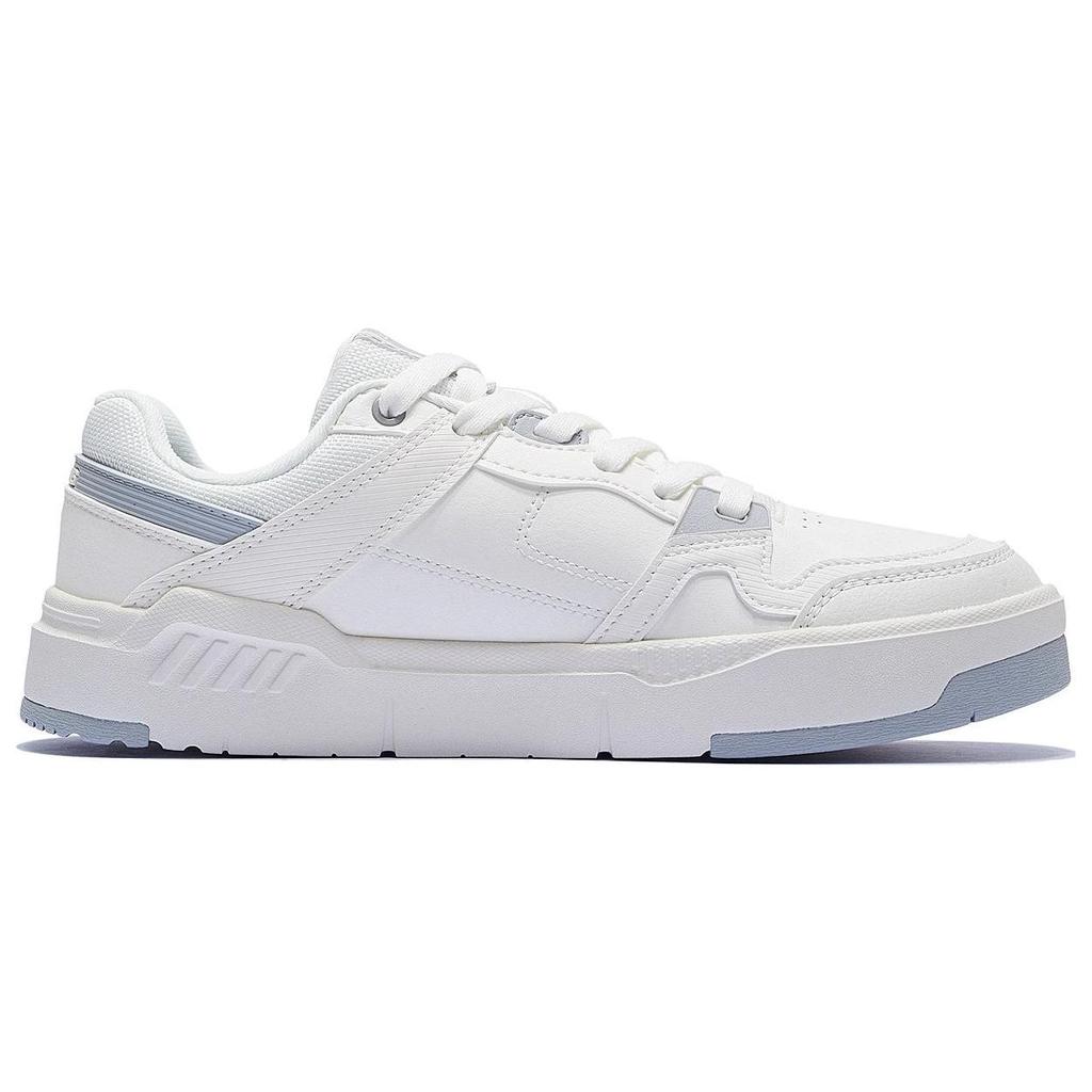 Li Ning Ace V2 Fabric Synthetic Leather Durable Breathable Low Top Skate Shoes Men Sneakers White Gray AGCS155-1