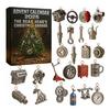 Gearhead Advent Calendar 2025 24-Day Christmas Countdown Box with Acrylic Miniature Car Parts Tools