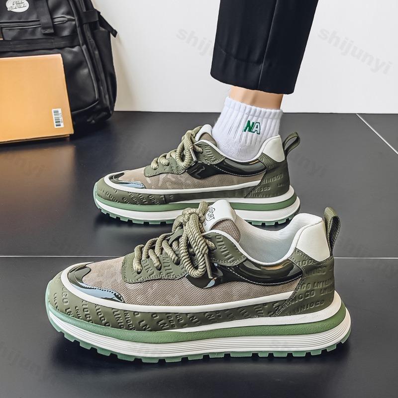 Fashion Men's Shoes 2025 Summer Casual Sport Shoes Fashion Trend Versatile Thick Soled Comfortable Lightweight Lace-up Platform sneakers