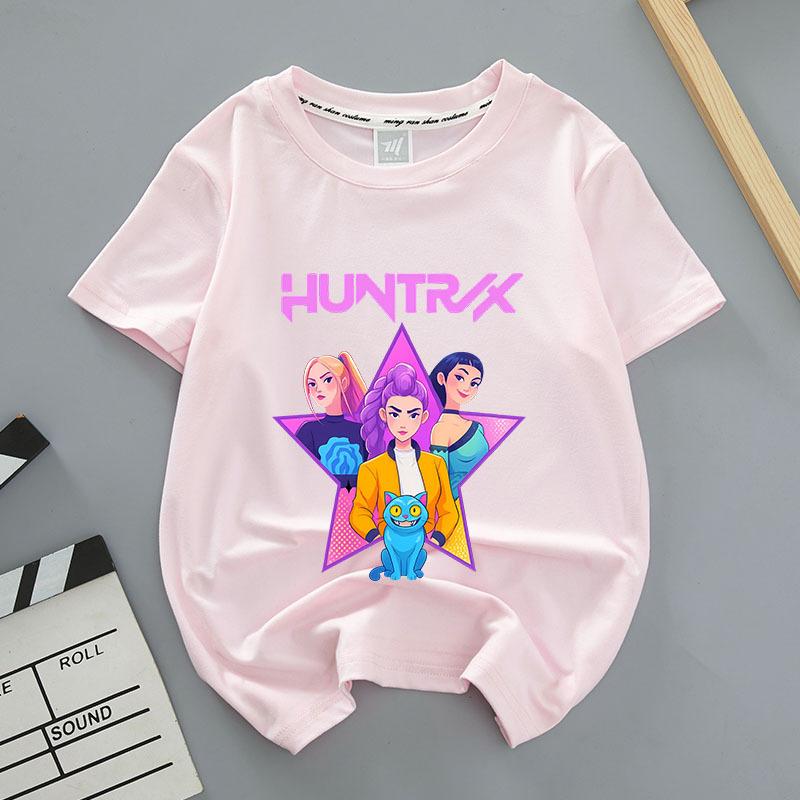 Loose Comfortable Summer Devil Hunter Style Front Back Printed Youthful Fashionable Soft Breathable Women's T-shirt