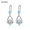 Lindon Copper Alloy Zircon Earrings Drop Earrings For Women Wedding Party Gifts