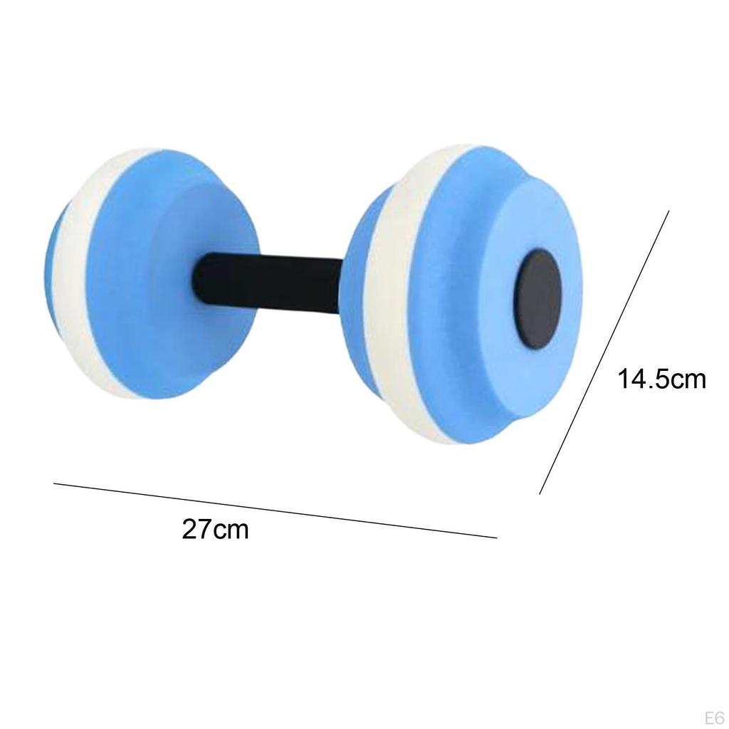 Aquatic Dumbbell Hand Bar Lightweight Resistance Men Women Pool Dumbbells Swim Barbell for