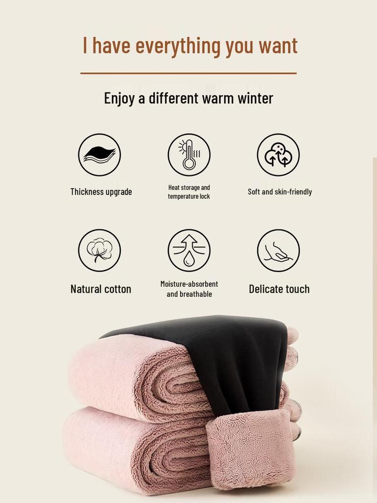 Women's Modal Lambswool Fleece Lined Stirrup Leggings