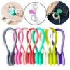 5/10Pcs Silicone Cable Ties Magnetic Winder Cable Clips Twist Ties Cord Organizer