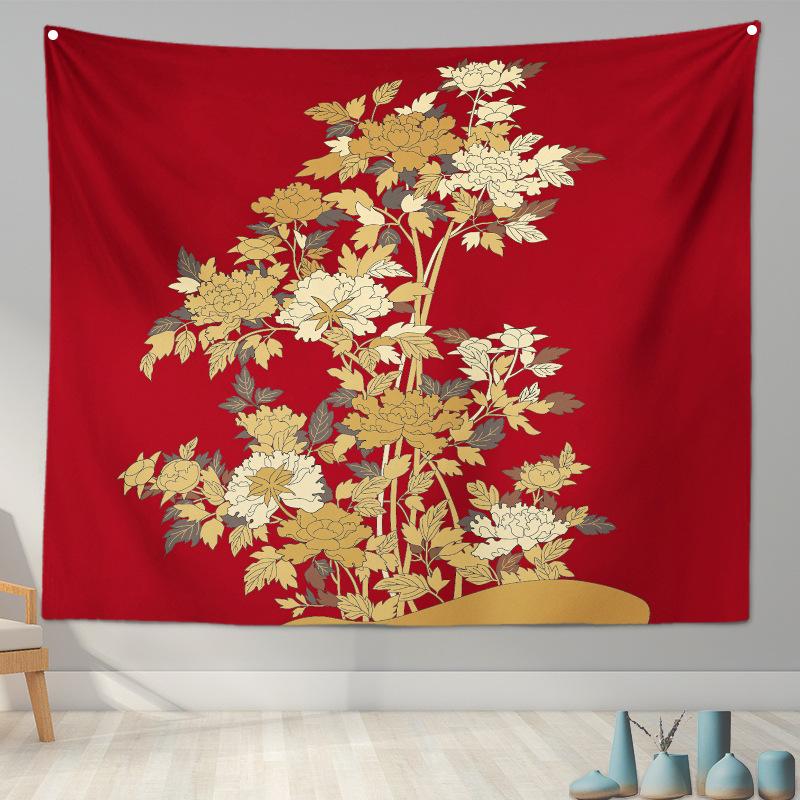 Home Decoration Japanese Ukiyo-e Tapestry Kanagawa Surf Hanging Cloth Wine Shop    Painting