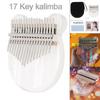 17 Keys Clear Laser Rainbow Bear Shape Kalimba Thumb Piano with Eva Protective Case