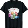 Poker King Queen Card Casino Chip Gambling Unisex T-Shirt