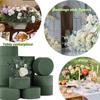 Green Floral Foam, 10PCS Round Floral Foam Brick, Dry Floral Foam Blocks, Artificial Flower Mud DIY Flower Arrangement Kit
