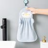 1/4Pcs Kids Microfiber Hand Towels with Hanging Rope Absorbent Cartoon Design Kitchen Home Hand Towels