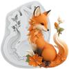 Animal Fox Silicone Molds Fox Fondant Mold Cake Decorating Tools Cupcake Topper Candy Chocolate Gumpaste Mold